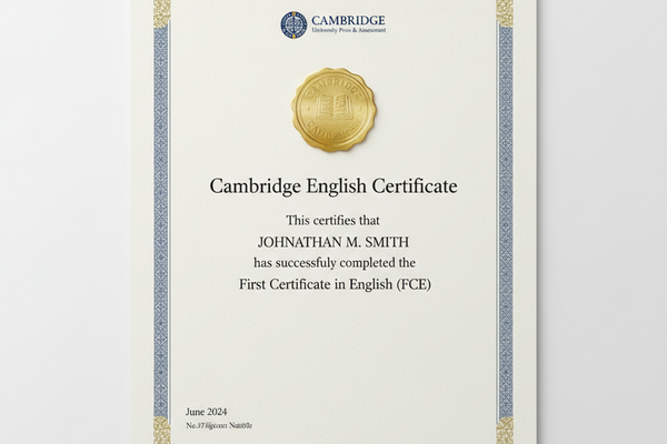 Certificado oficial Cambridge English